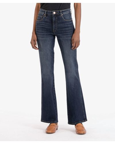 Kut From The Kloth Ana High Rise Fab Ab Flare Jeans - Blue