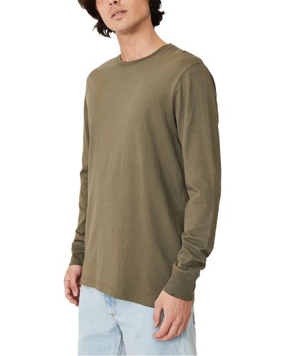 Cotton On Organic Cotton Long Sleeves T-shirt - Green