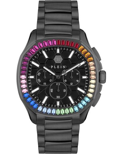 Philipp Plein $pectre Chrono Crystal Watch - Black
