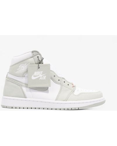 Nike W Air Jordan 1 Hi Seafoam / Leather - White