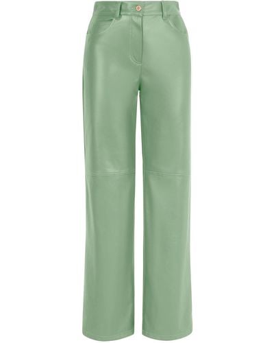 Nocturne High-waisted Wide Leg Pants - Green