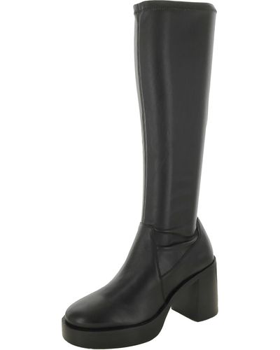 Tony Bianco Zipper Leather Mid-calf Boots - Black