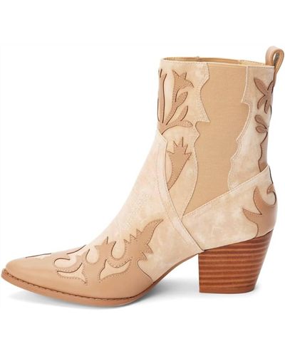 Matisse Canyon Neutral Western Ankle Boot In Natural