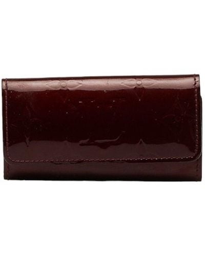 Louis Vuitton Étui Pour 4 Clés Patent Leather Wallet (pre-owned) - Purple