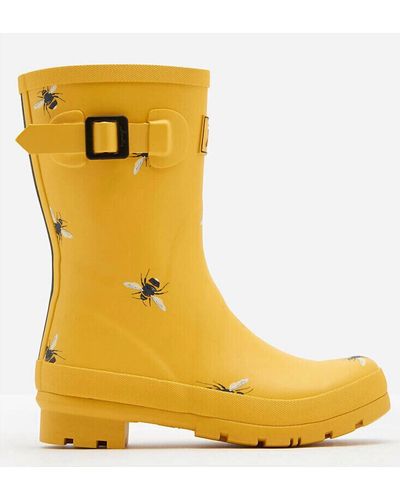 Joules Molly Welly Waterproof Rubber Rain Boot - Yellow