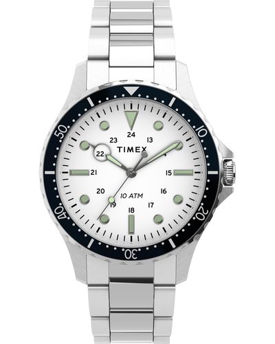 Timex 41mm Stainless Steel Watch Tw2u10900vq - Metallic