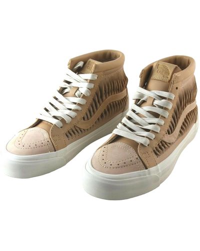 Vans Ua Sk8-hi Reissue Lx Twisted Leather Shoes - Metallic