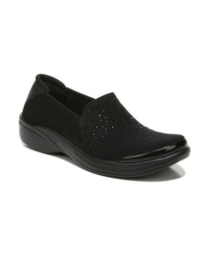 Bzees Poppyseed Slip On Comfort Casual And Fashion Sneakers - Black