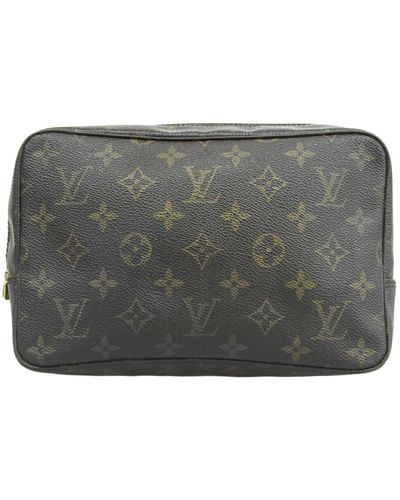 Louis Vuitton Trousse De Toilette 25 Canvas Clutch Bag (pre-owned) - Gray
