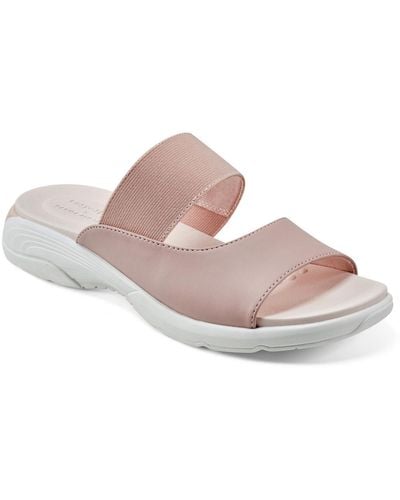 Easy Spirit Taisy Comfort Insole Slip On Slide Sandals - Pink