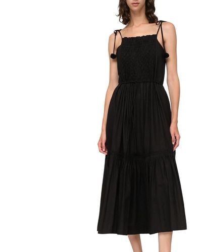 Sea Willa Smocked Dress - Black