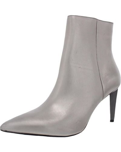 Kendall + Kylie Zoe Faux Leather Pointed Toe Ankle Boots - Gray