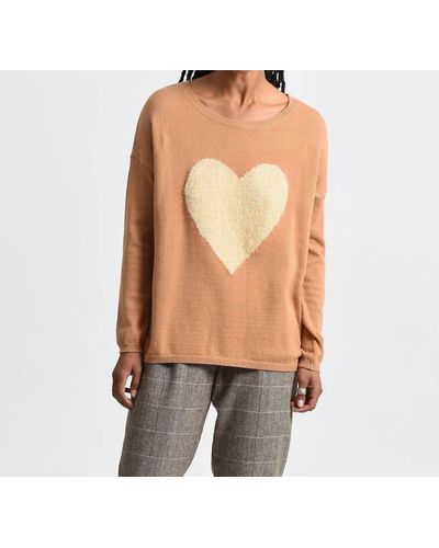 Molly Bracken Heart Sweater - Orange
