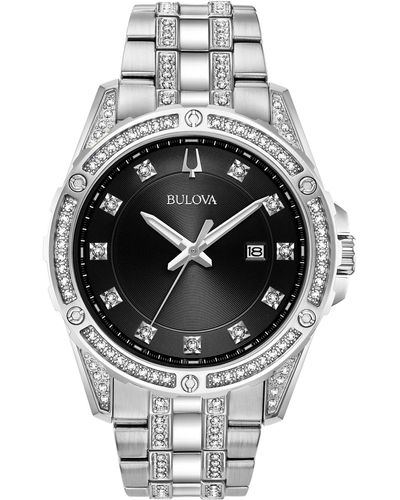 Bulova 43mm Tone Quartz Watch 96k104 - Metallic