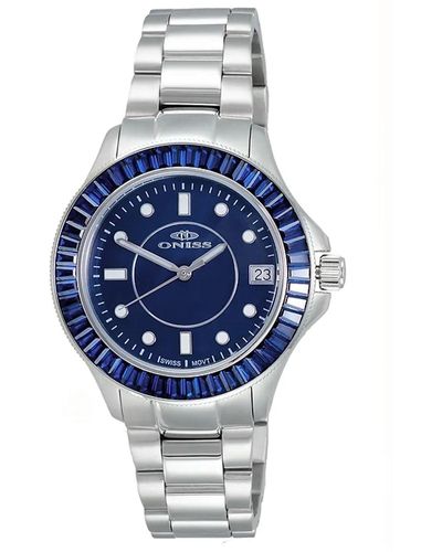 Oniss Crown Dial Watch - Blue