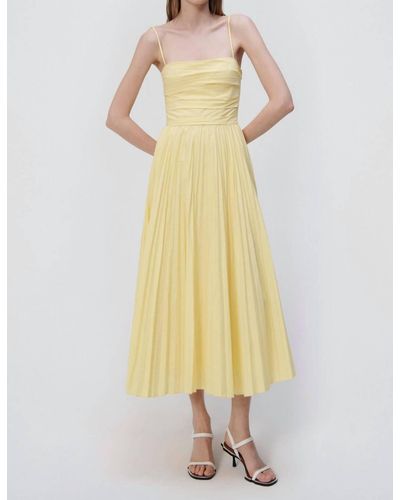 Jonathan Simkhai Caroline Midi Dress - Yellow