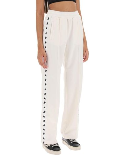 Golden Goose Dorotea Track Pants With Star Bands - White