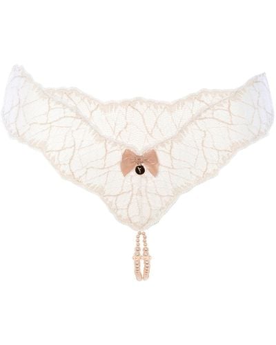 Bracli Sydney Double Strand Pearl Thong - Natural