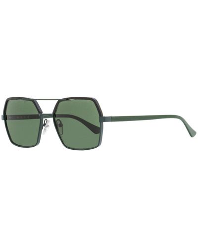 Marni Rectangular Sunglasses Me2106s Black/green 55mm