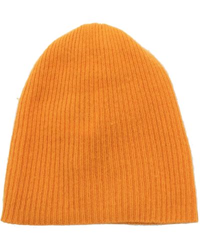 Portolano Ribbed Slouchy Hat - Orange