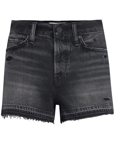 Hudson Jeans Lori High-rise Jean Shorts - Gray