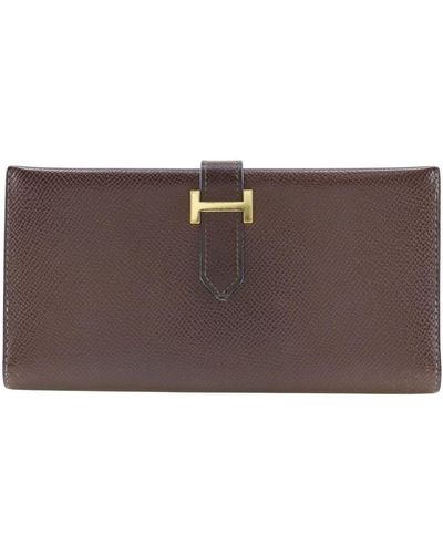 Hermès Béarn Leather Wallet (pre-owned) - Brown