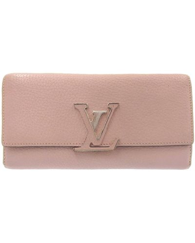 Louis Vuitton Capucines Leather Wallet (pre-owned) - Pink