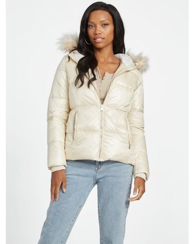 Guess Factory Calissa Real-down Puffer Jacket - White