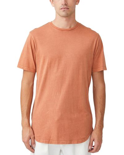 Cotton On Cotton Scoop Hem T-shirt - Orange