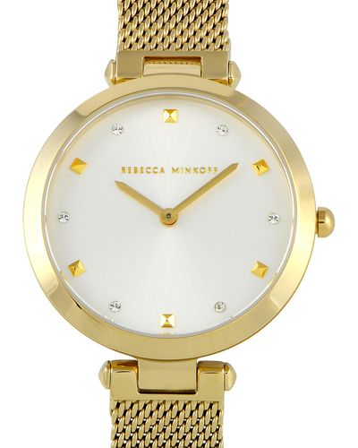 Rebecca Minkoff Nina Gold-tone Mesh Bracelet Watch 2200300 - Metallic