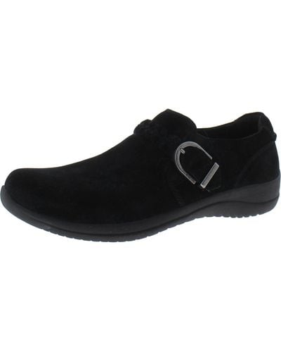 Earth Farage Leather Lifestyle Slip-on Sneakers - Black