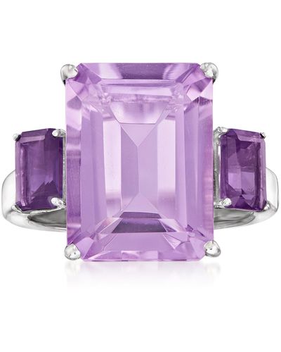 Ross-Simons Emerald-cut Amethyst Ring - Purple