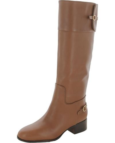 Franco Sarto Jazrin Leather Riding Knee-high Boots - Brown