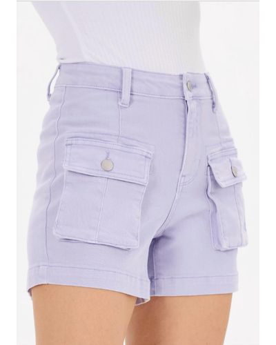 Judy Blue Cargo Shorts - Purple