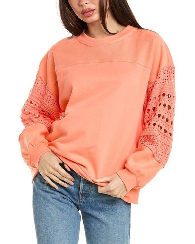 Fate Crochet Sweatshirt - Orange