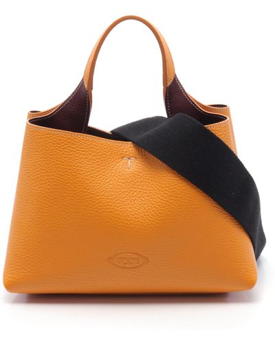 Tod's Handbag Tote Bag Leather 2way - Orange