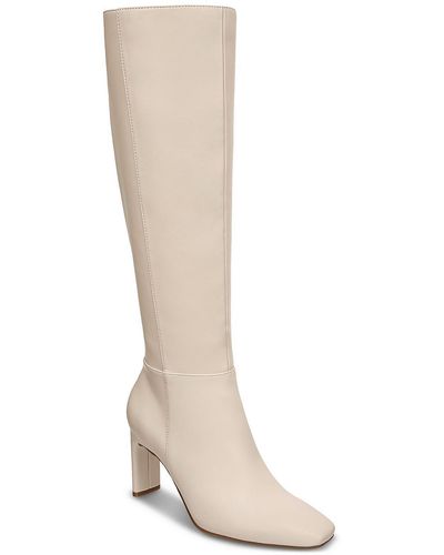 Alfani Tristanne Leather Tall Knee-high Boots - White