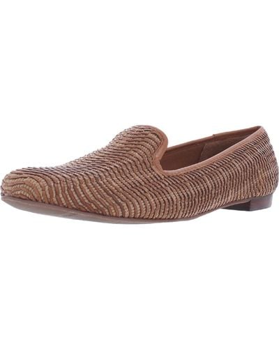 Walking Cradles Foster Woven Slip On Loafers - Brown