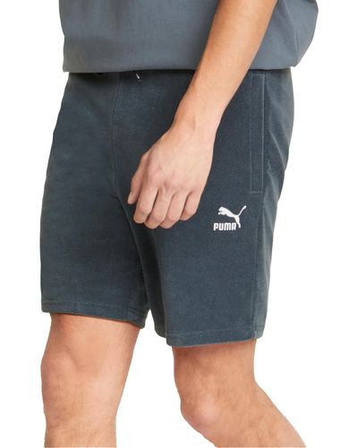 PUMA Terry Logo Shorts - Blue