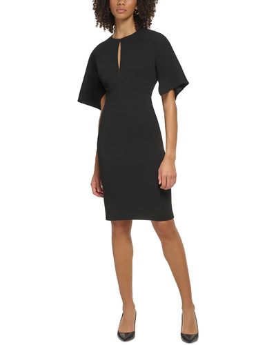 Calvin Klein Work Short Sheath Dress - Black