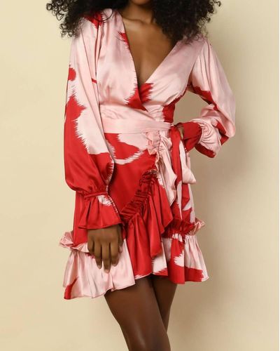 Hutch Coralie Wrap Dress - Red