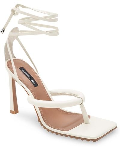 BCBGMAXAZRIA Pelia Sandal Heel - White