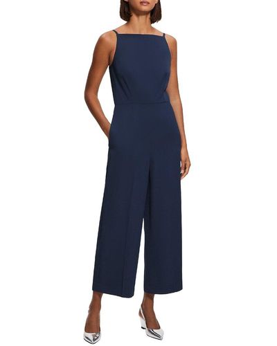 Theory Square Neck Jumpsuit - Blue