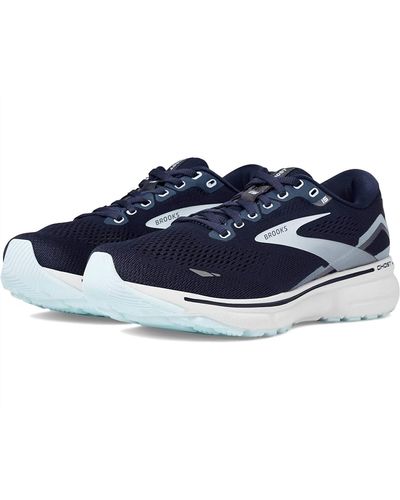 Brooks Ghost 15 Running Shoes Wide Width ( D Width ) - Blue