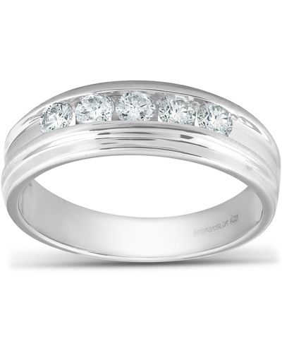 Pompeii3 1/2 Ct Diamond Wedding Ring - Metallic