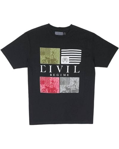 Civil Regime Collage T-shirt - Black