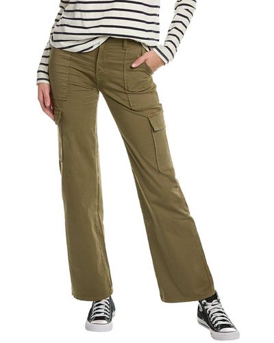 Hudson Jeans Rosalie High-rise Wide Leg Cargo Pant - Green