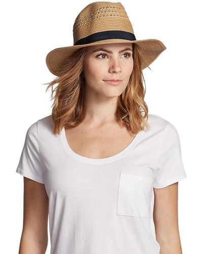 Eddie Bauer Panama Packable Straw Hat - White
