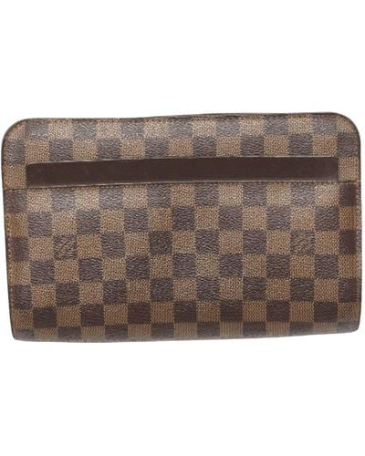 Louis Vuitton Saint Louis Canvas Clutch Bag (pre-owned) - Brown