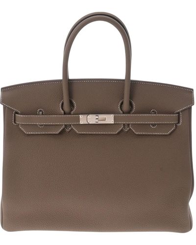 Hermès Birkin 35 Leather Handbag (pre-owned) - Brown